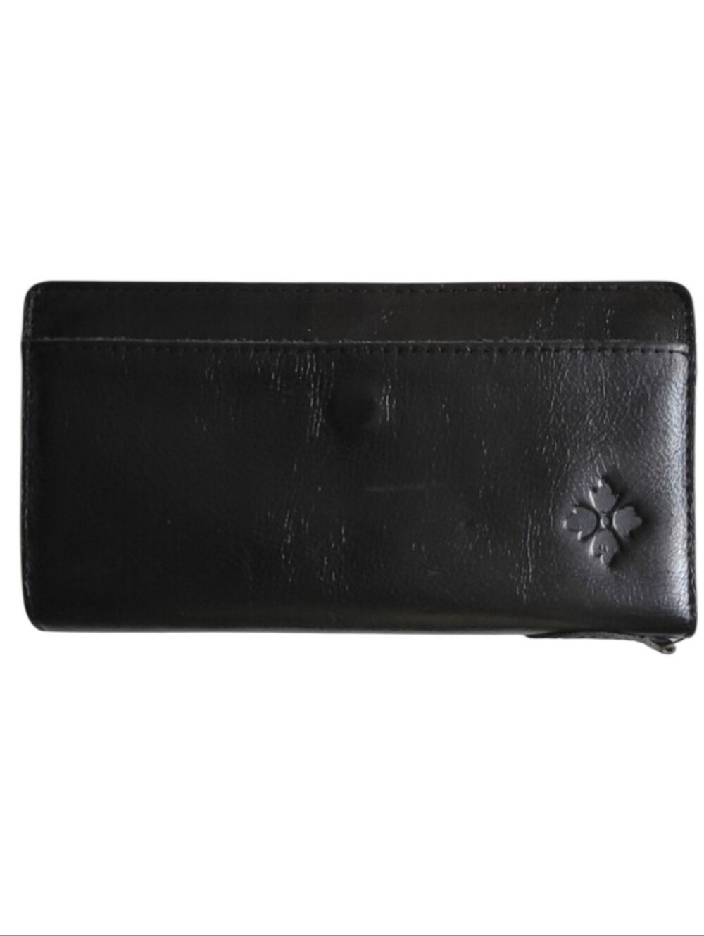 Patricia Nash Valentia Black Leather Wallet Without Wrist Stap